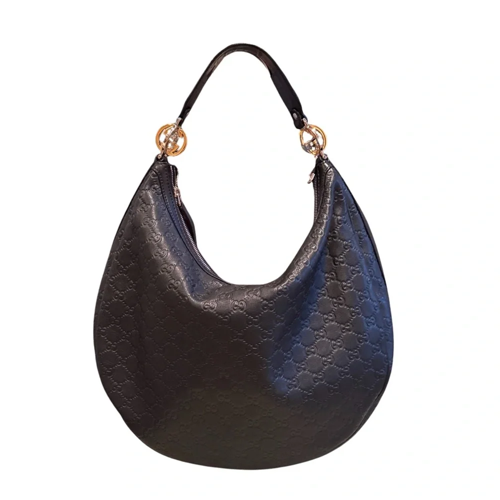 GUCCI Guccissima GG Twin Hobo